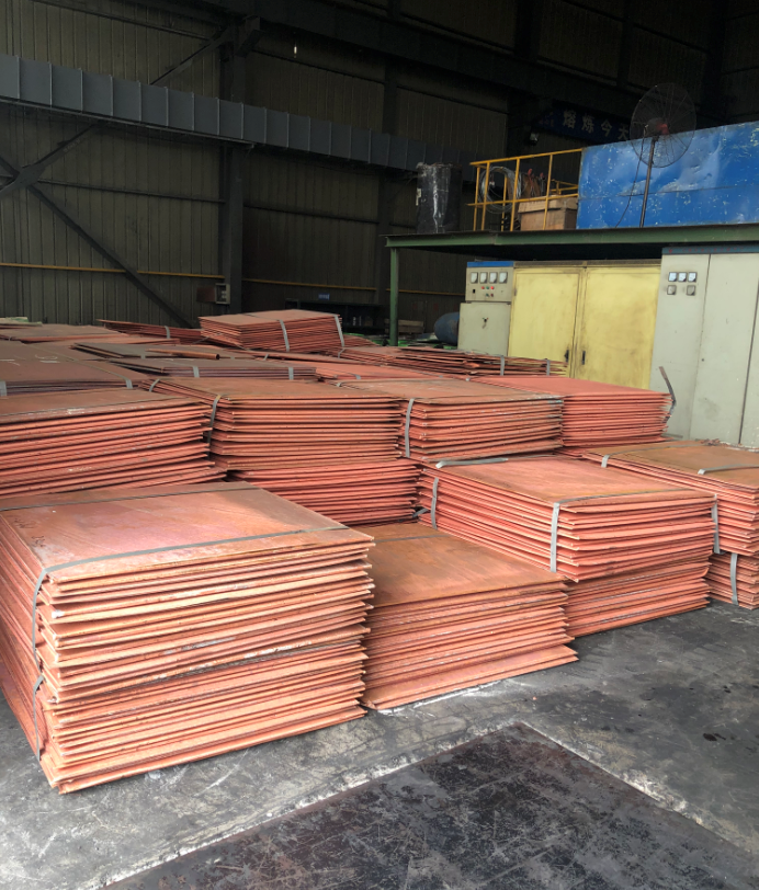 銅管生產(chǎn)現場(chǎng)-原材料(1#電解銅)